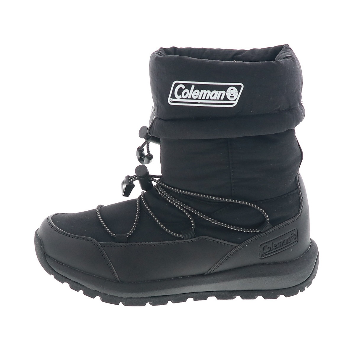 Coleman コールマン ブーツ レディース ダウンブーツ 2WAY スノーブーツ 冬 雪道 透湿 保温 防水ブーツドローコード付き 1X558CH N9 ブラック 黒