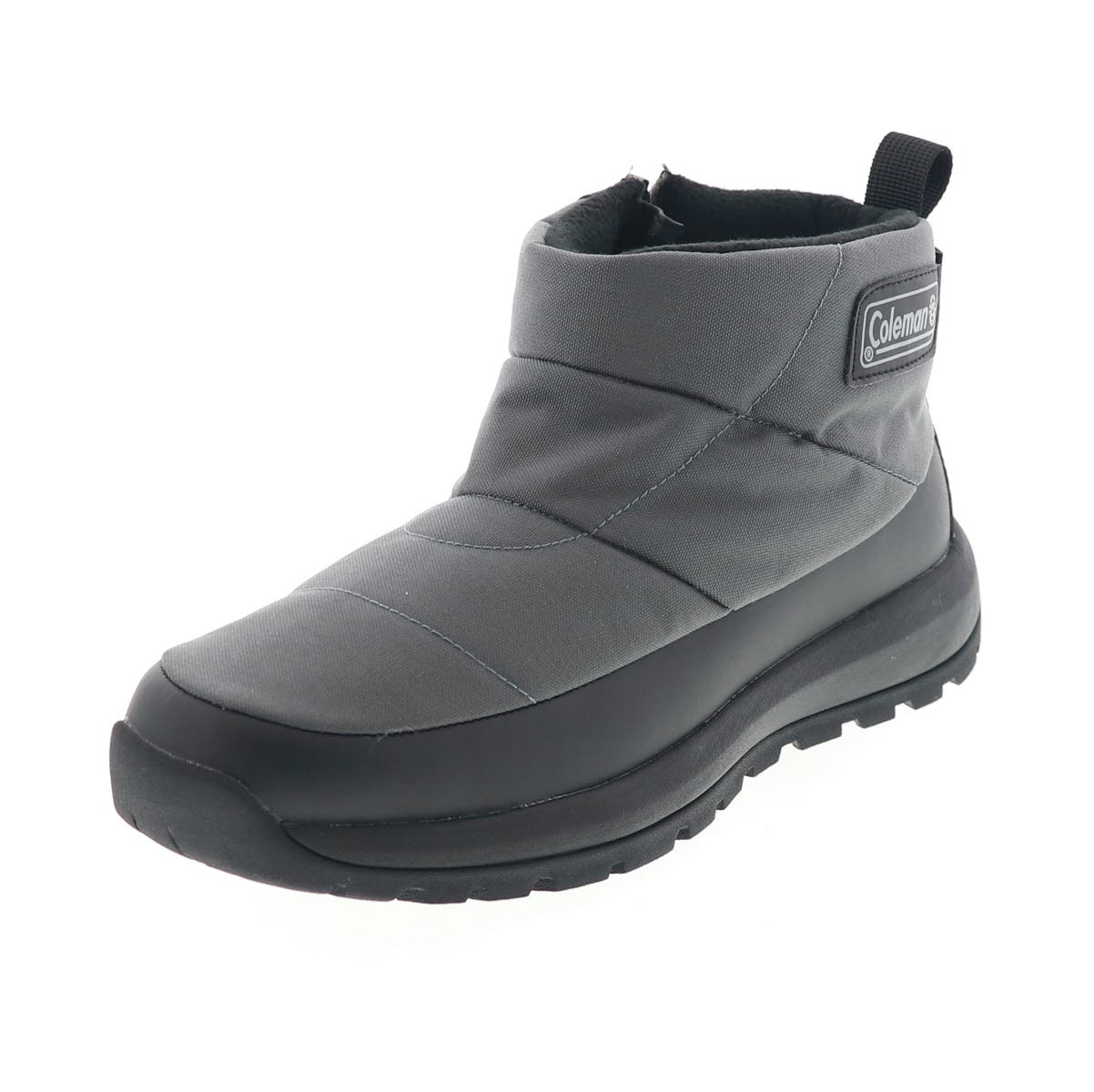 Coleman コールマン ブーツ メンズブーツ ショートブーツ ジップアップ ダウンブーツ 防水ブーツ 透湿 雪道 防滑ソール グレー / ブラック