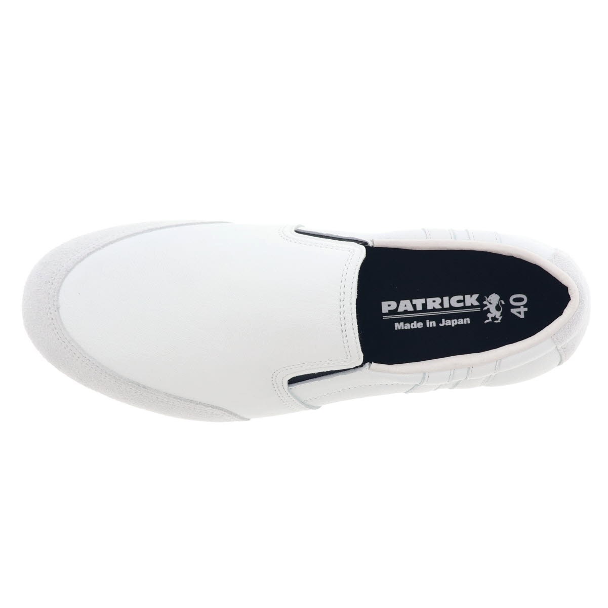 パトリック プーノ メンズ スリッポン シューズ PATRICK PUNO 507730 WHT ホワイト 日本製 レザー 歩きやすい薄底 脱ぎ履きラク