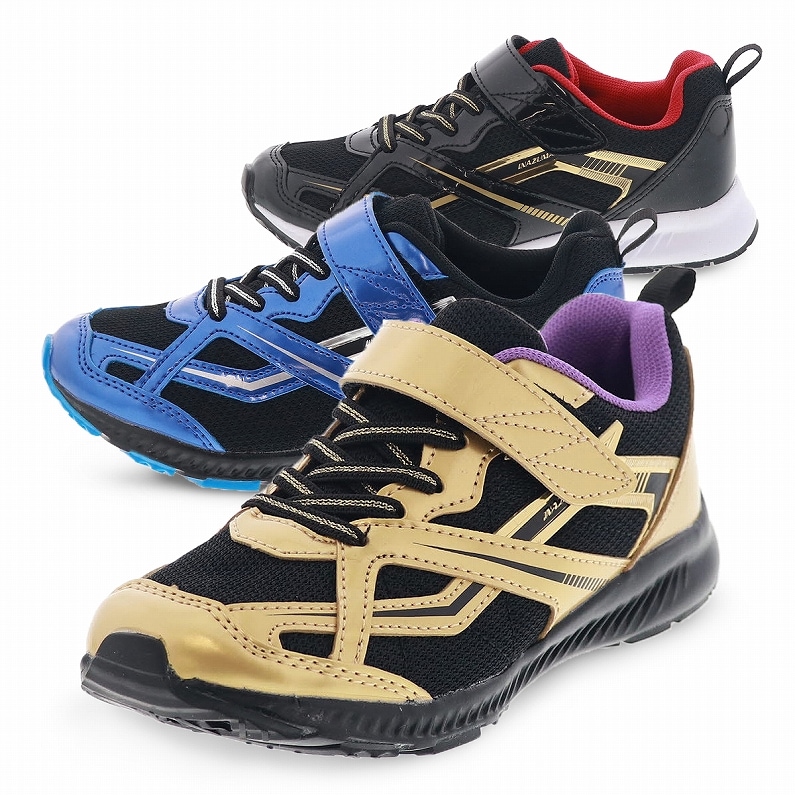 soillos shopBURTON 子供用Lサイズ150 キッズ ジュニア スニーカー 男の子 運動靴 通学靴 こども 靴 ベルクロ