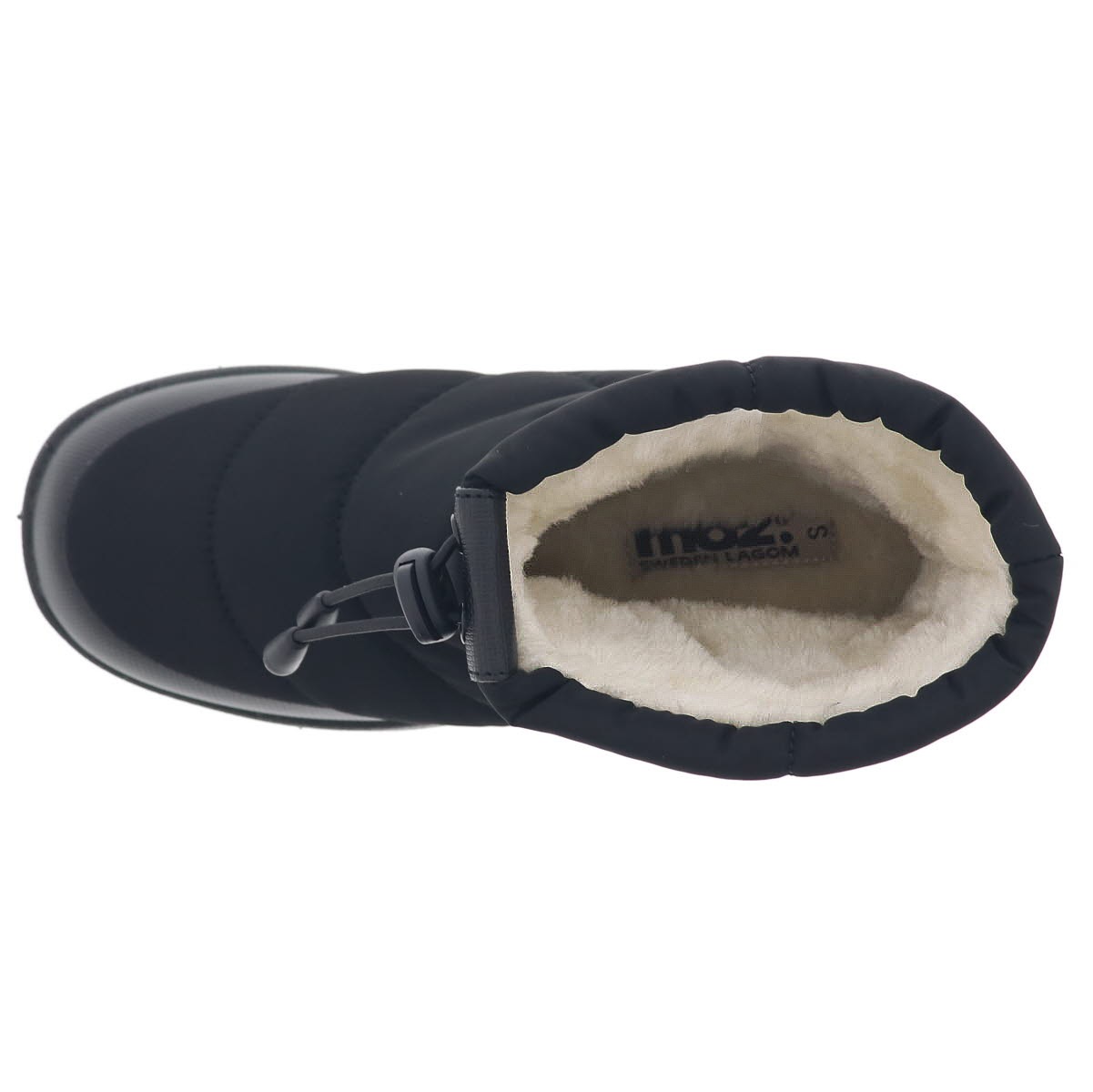 MOZ モズ レディース ブーツ ウォータープルーフ スノー ブーツ キルティング 防水 防寒 防滑 雪 滑りにくい 黒 ブラック 18142