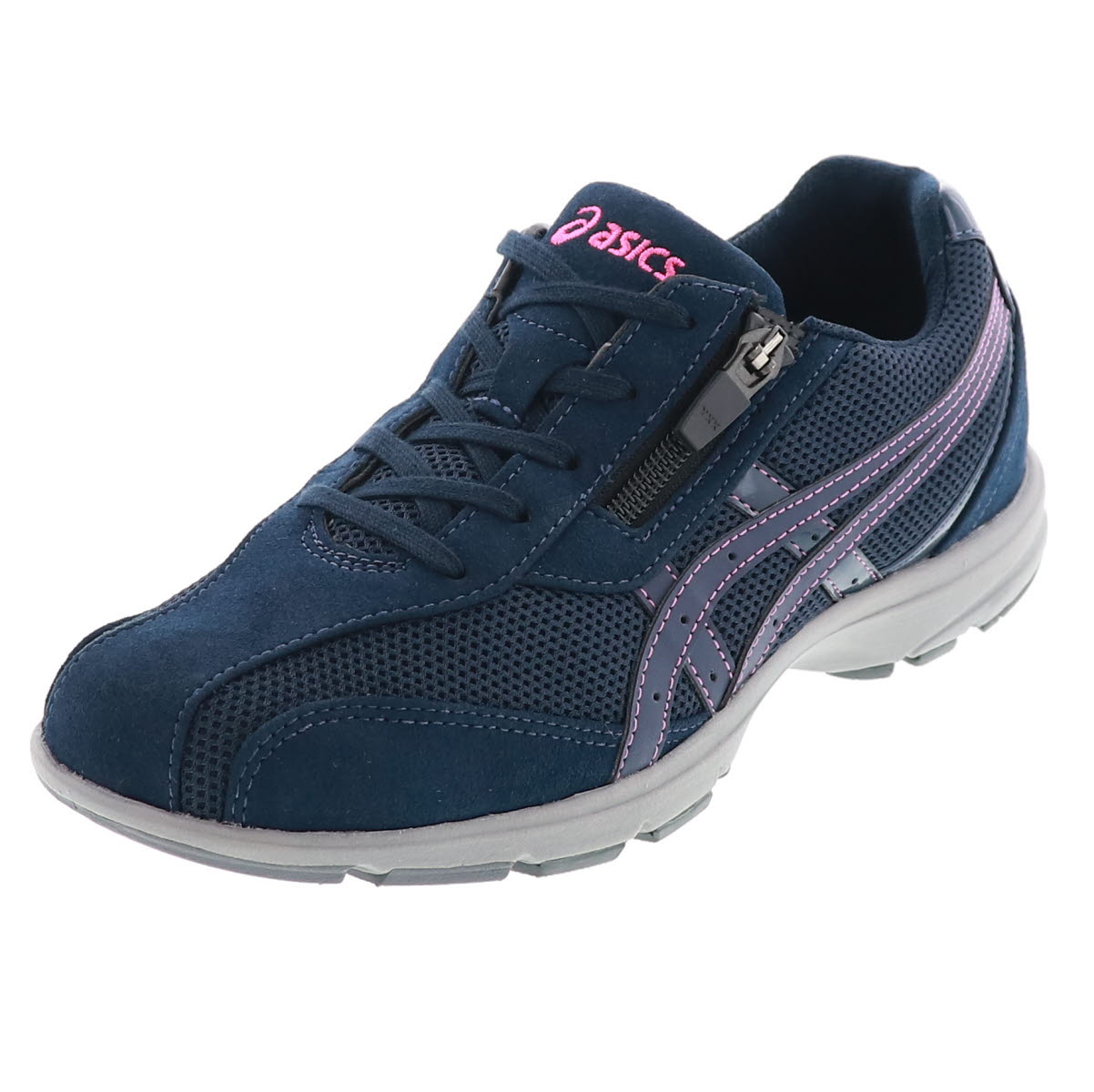 asics アシックス ハダシウォーカー レディース ウォーキング シューズ 歩きやすい 疲れにくい 3E相当 TDW725 5050 ネイビー / 9090 黒 ブラック