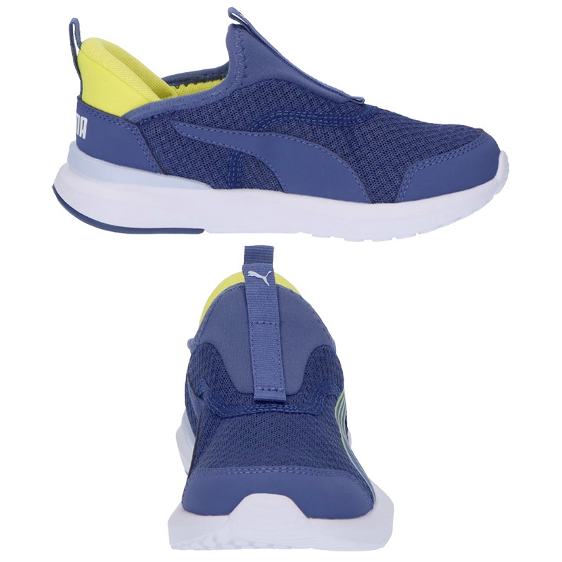 PUMA プーマ キッズ クルーズ プロフォーム イーズイン スニーカー 310250_06 ブルークリスタル ローカット ガールズ ボーイズ スッとIN