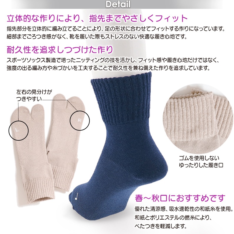 AMITABI アミタビソックス 和紙ソックス AT0004 メンズ ソックス 靴下