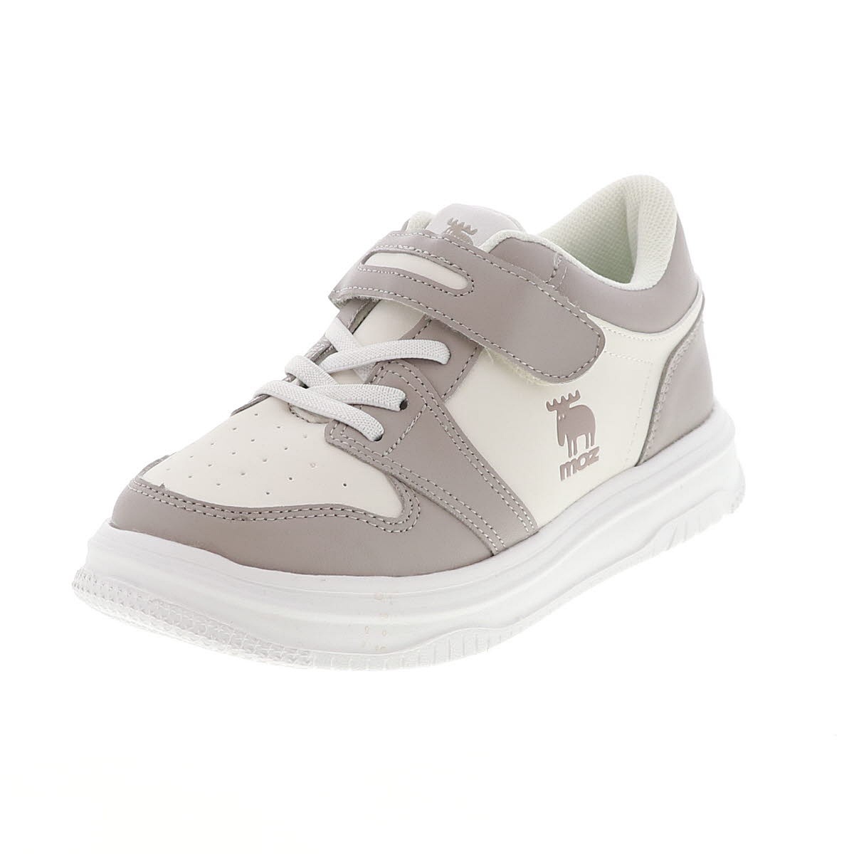 モズ MOZ 25101 キッズスニーカー ジュニアシューズ 子供靴 運動靴 履きやすい 軽い ベルクロベルト ゴム紐  オーク/グリーン/ブルー