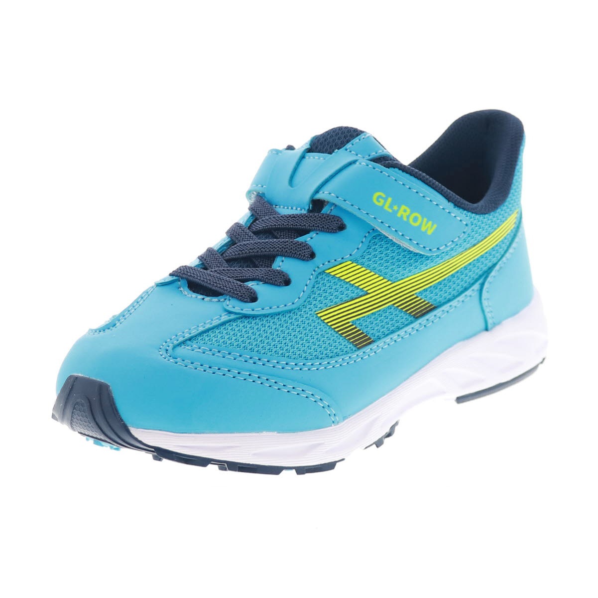 キッズスニーカー ジュニアシューズ 履きやすい 運動靴 通学靴 幅広3E 防水 抗菌 防臭 ベルクロベルト ゴム紐 オリジナル GL★ROW GR-110WP 新作