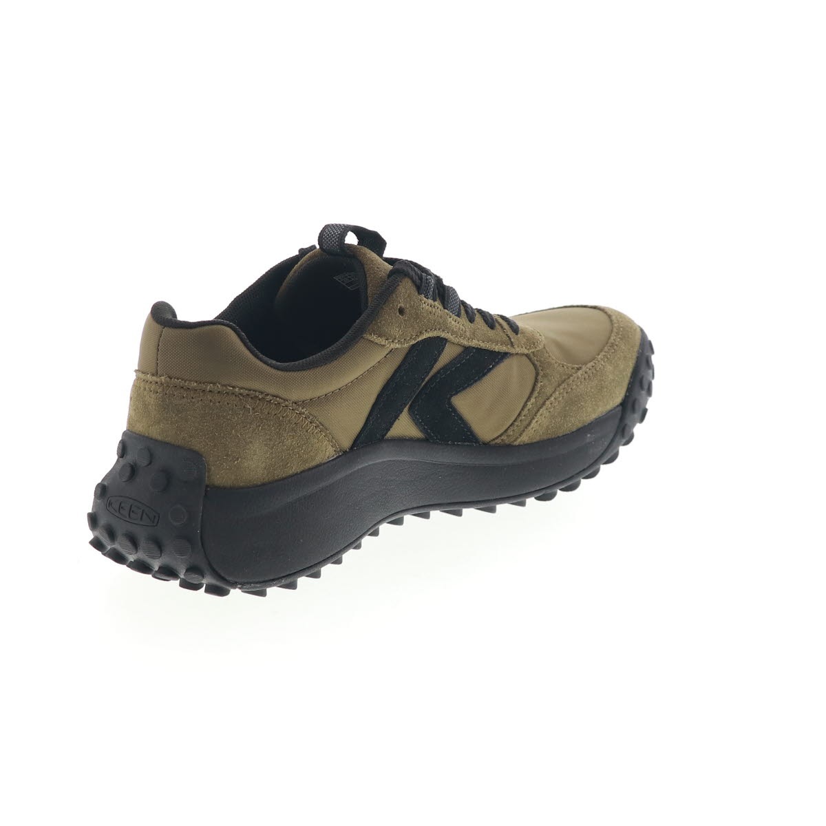 KEEN キーン メンズ スニーカー ローカット ケーエス86 KS86 1031797 Dark Olive/Black ダークオリーブ レザー メッシュ 替え紐付き