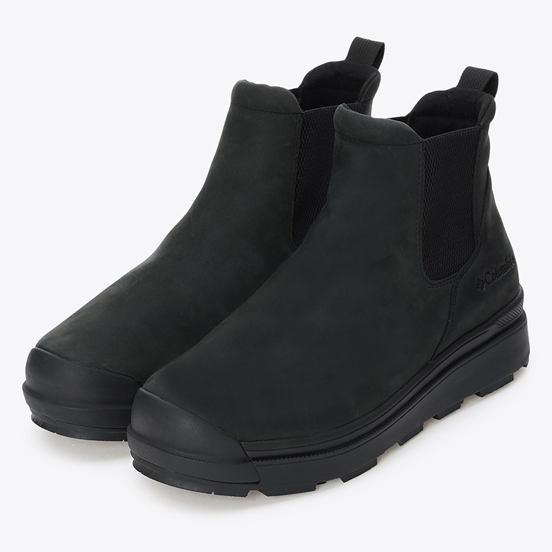 Columbia コロンビア メンズ ブーツ サップランド フォー ラックス サイドゴア ウォータープルーフ オムニヒートインフィニティ YU9594 010 保温 防水 新作 ブラック 黒