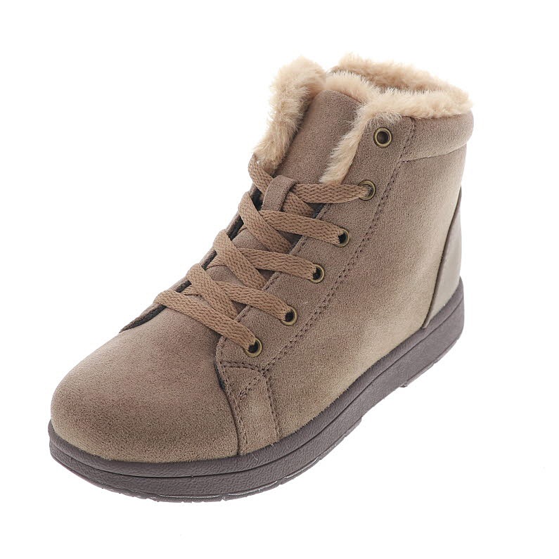 モズ MOZ 18620 靴 レディース ブーツ 防水 ハイカット スニーカー カジュアルシューズ あったかボア 防寒 防滑 オークスエード/ブラック