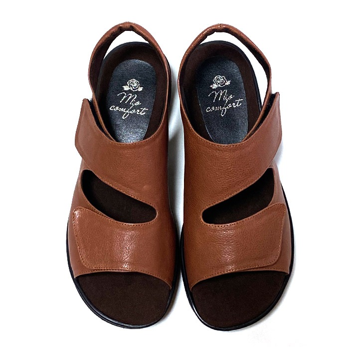 レザー サンダル 本革 外反母趾 靴 おしゃれ 5E 幅広 甲高