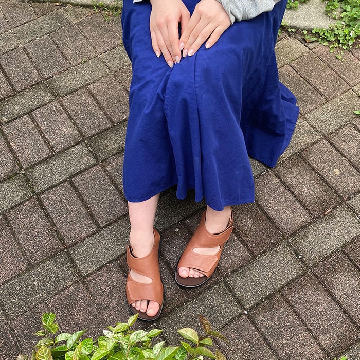 レザー サンダル 本革 外反母趾 靴 おしゃれ 5E 幅広 甲高