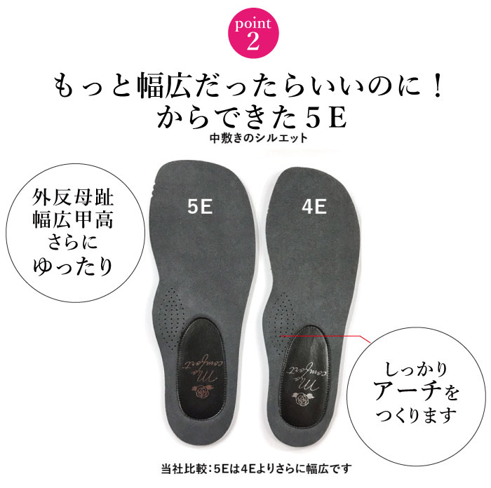 リゲッタ ローヒールパンプス mio comfort コンフォートシューズ 5E Re:getA パンプス 靴 リゲッタ Regetta 5E 幅広 ゆったり 大きい