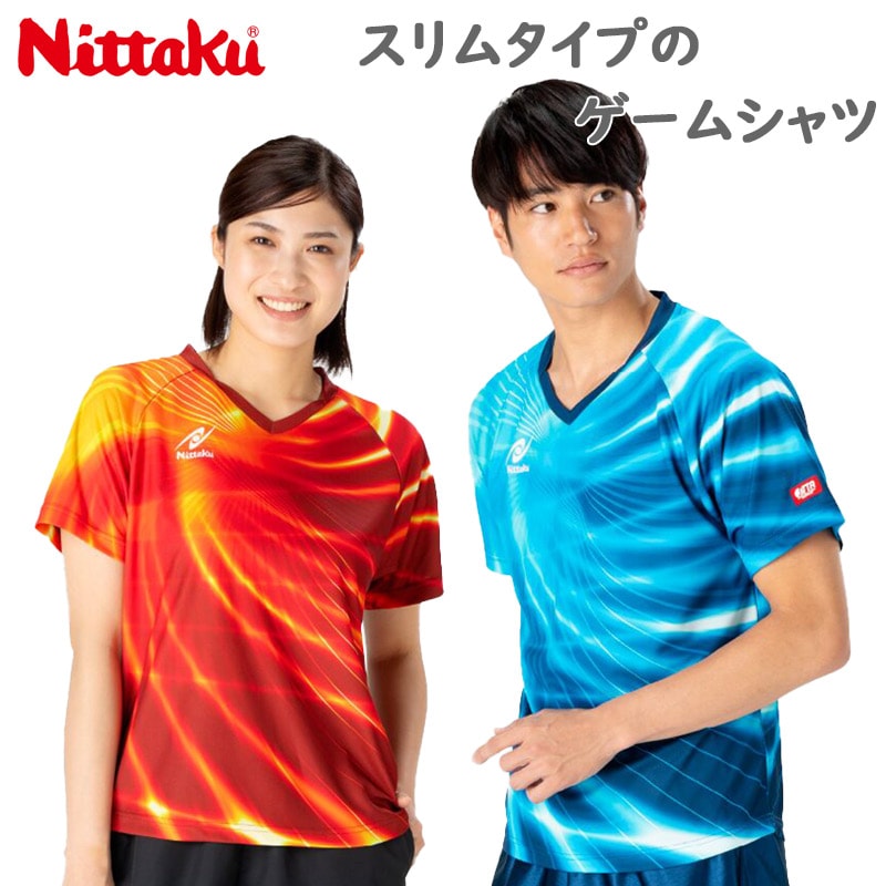 Lサイズのみ ニッタク メンズ レディース エディーシャツ 卓球