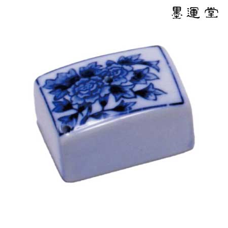 墨運堂　26126　陶器水滴ボタン　角中　40×56×30mm