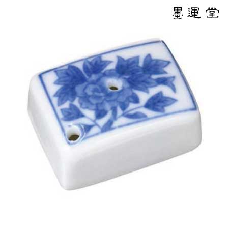 墨運堂　26120　陶器水滴ボタン　角小　33×44×23mm