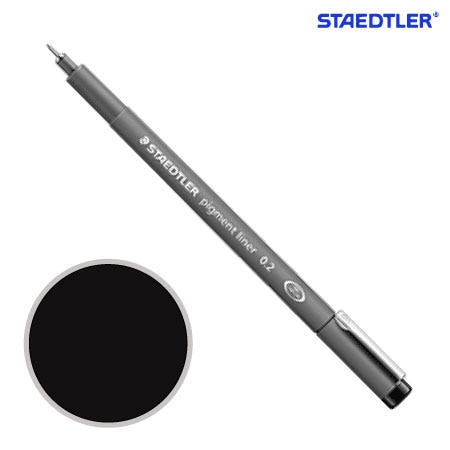 ピグメントライナー0.2㎜［ブラック］