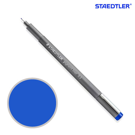 ピグメントライナー0.3㎜［ブルー］