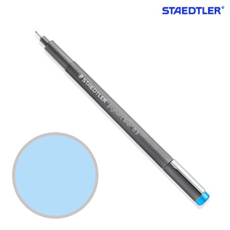 ピグメントライナー0.3㎜［ライトブルー］