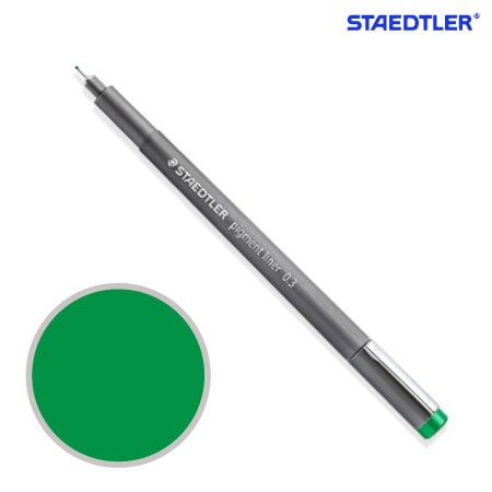 ピグメントライナー0.3㎜［グリーン］