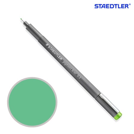 ピグメントライナー0.3㎜［ライトグリーン］