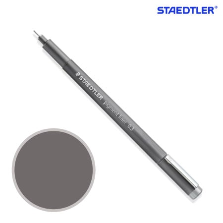 ピグメントライナー0.3㎜［グレイ］