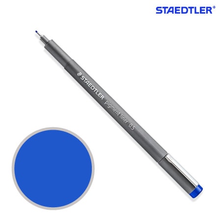 ピグメントライナー0.5㎜［ブルー］