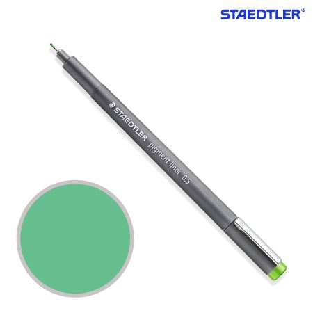 ピグメントライナー0.5㎜［ライトグリーン］