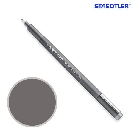 ピグメントライナー0.5㎜［グレイ］