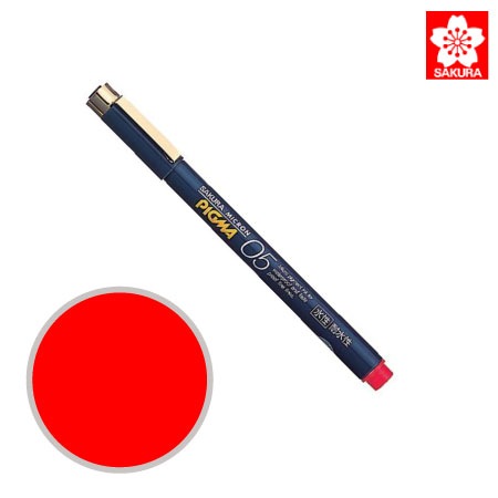 サクラクレパス　ESDK05#19　ピグマ05［レッド］　レッド　0.5㎜