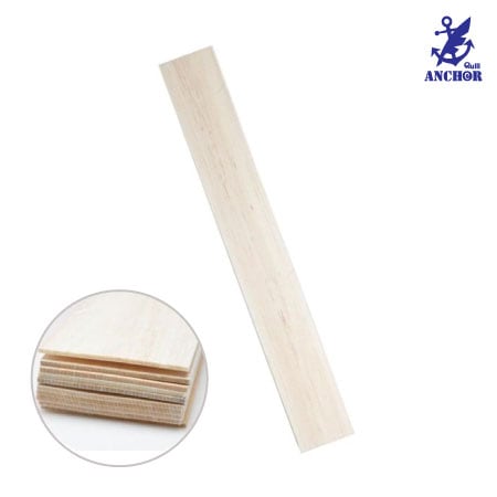 バルサ［80㎜×4㎜短平材］