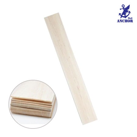 バルサ［80㎜×1㎜短平材］