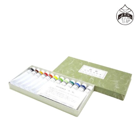 吉祥 日本画用絵具 水干絵具瓶入 24色セット 吉祥 岩絵具30色