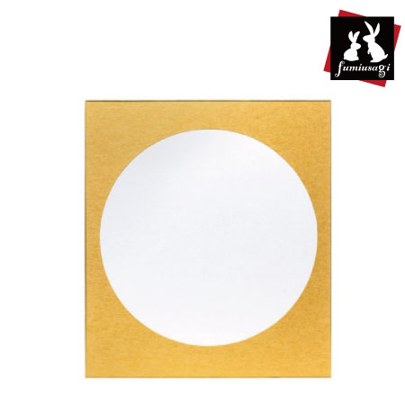 窓雅　大色紙［円窓外金］