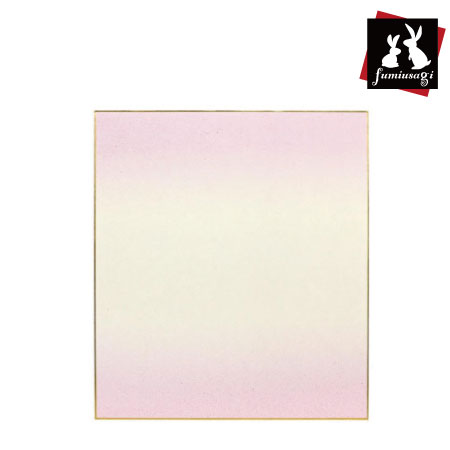 砂霞　大色紙［砂子ぼかし(紫)］