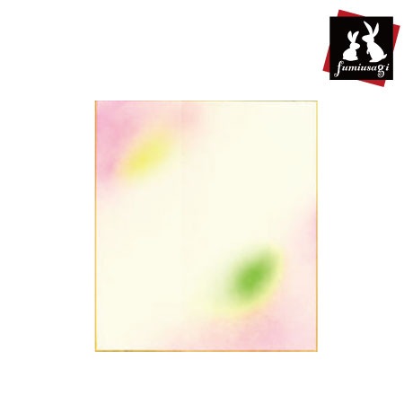 三彩　大色紙［三色ぼかし/桃］