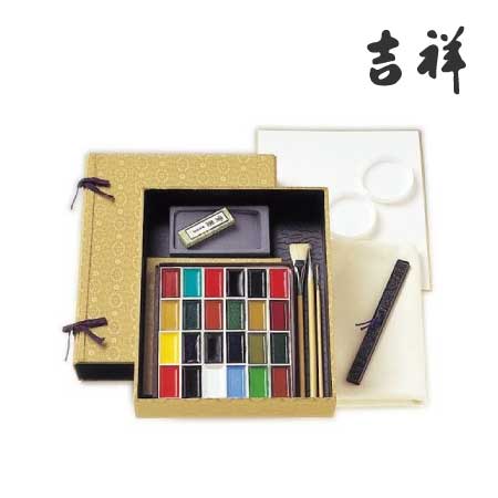 画材　顔彩　日本画材 顔彩24色セット（日本画画材・丹青堂製） 商品詳細 丹青堂｜書道