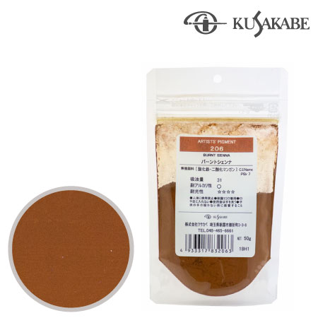 ピグメント50g 206≪バーントシェンナ≫