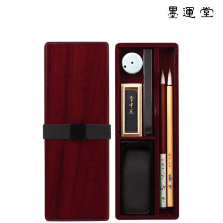 新品未使用品極美品✨✨伝統的 書道用具 梅に鶯硯箱 16点セット 楽天市場】硯箱セット 竹製 梅に鶯蒔絵【呉竹】KB717-900 大人の