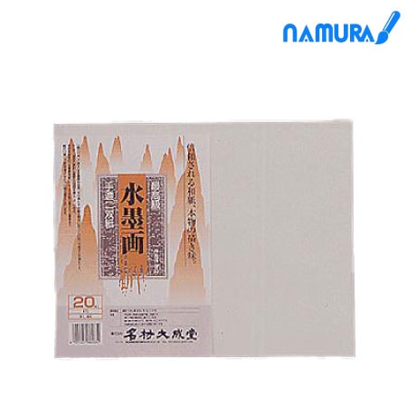 因州和紙　ﾅﾑﾗ 水墨画用 二双紙（柿ﾗﾍﾞﾙ)  F-6　水墨画用 二双紙（柿ﾗﾍﾞﾙ)  F-6　　