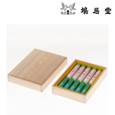 鳩居堂 線香 か津ら 5把入 桐箱