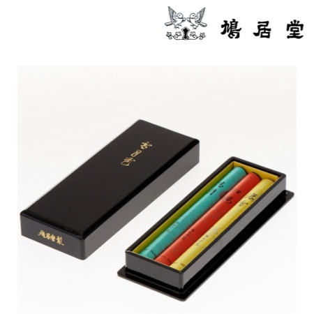 雪月花 塗箱 短寸線香 3把入