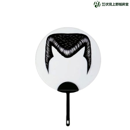 透明フェイスうちわ　ツッパリ