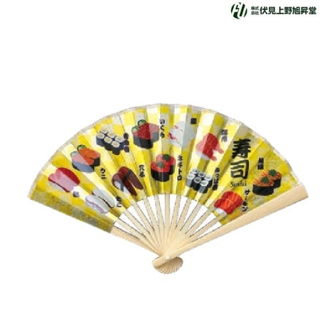 ミニ飾り扇子　寿司