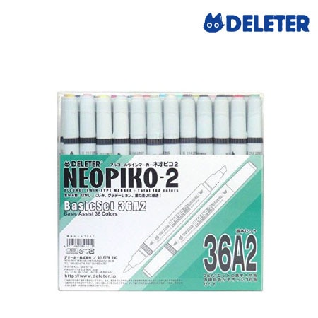 【廃盤品】311-1204　ネオピコ2　基本36色A2セット　(基本36A1の補助色)　　　　