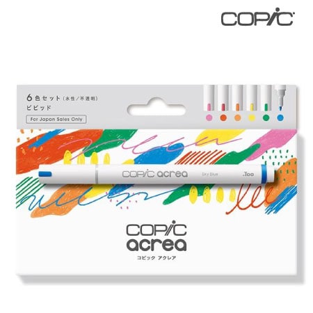 　コピック　アクレア　6色セット＜ビビット＞　　　　