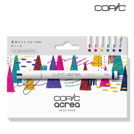 　コピック　アクレア　6色セット＜ディープ＞　　　　