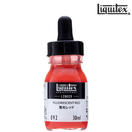92　リキテックスリキッド　　蛍光レッド　30ml　　