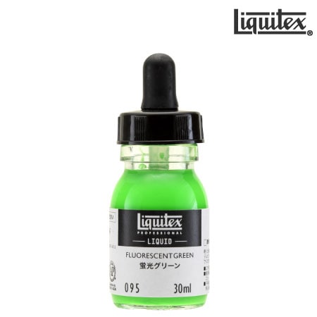 95　リキテックスリキッド　　蛍光グリーン　30ml　　
