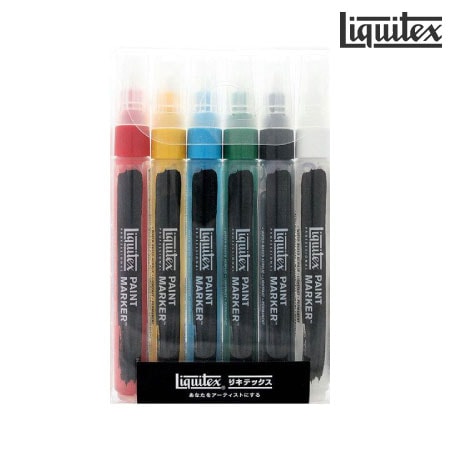 0810 096 　リキテックスマーカースリム6色セット　　　　