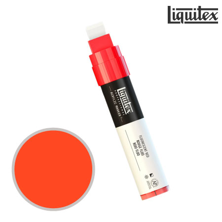 0810 092 　リキテックスマーカースリム　　蛍光レッド　　　